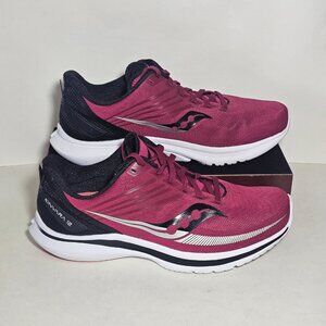 Saucony Womens Kinvara 12 S10619-55 Cherry/Silver Sneakers Size 10W